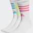  Adidas Calze calzini Socks Unisex Bianco cotone 3 stripes Cushioned 3 paia 1