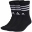  Adidas Calze calzini Socks Nero cotone 3-Stripes Cushioned 3 paia 1