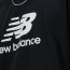  T-shirt Maglia Maglietta UOMO New Balance Nero Stacked Logo Cotone Jersey 2