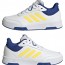  Scarpe Sneakers Bambini Unisex Adidas Tensaur Sport lace Bianco Blue Giallo 1