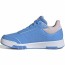  Scarpe Sneakers Bambini Unisex Adidas Tensaur Sport Lace Azzurro Rosa 9