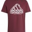 T-shirt maglia maglietta UOMO Adidas Rosso FLD BOS LOGO Cotone jersey 6