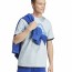  T-shirt maglia maglietta UOMO Adidas Azzurro Folden Badge Cotone jersey 3