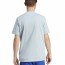  T-shirt maglia maglietta UOMO Adidas Azzurro Folden Badge Cotone jersey 2