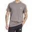  T-shirt tempo libero UOMO Adidas Grigio Giallo Essentials 3-Stripes 4