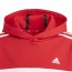  Felpa Cappuccio Hoodie Ragazzi Unisex Adidas Essentials 3-Stripes Tiberio Rosso 3
