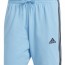  Pantaloncini Shorts UOMO Adidas Ess Single Jersey 3-Stripes 7 Azzurro 6