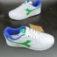  Scarpe Sneakers Bambino Donna Diadora Bianco Verde RAPTOR LOW GS 7