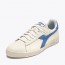  Scarpe Sneakers UOMO Diadora T2 Game L Low Waxed Suede Pop Bianco Azzurro 3