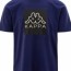  T-shirt maglia maglietta UOMO Kappa Banda 222 Blu LOGO EDIZ . Cotone Jersey 2