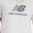  T-shirt maglia maglietta UOMO New Balance Bianco Stacked Logo 2