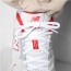  Scarpe Sneakers Unisex New Balance 530 QB Grigio Rosso Pelle Tessuto 2