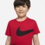  T-shirt ma glia maglietta Bambino Nike Rosso 2021 SPLIT SWOOSH TM Cotone 1