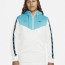  Giacca Sportiva UOMO Nike Bianco Azzurro Sportswear Repeat Full Zip Hoodie 5