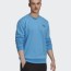  Felpa Sportiva UOMO Adidas Originals Trefoil Blu Trefoil Series Style Crew 3