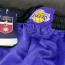  Pantaloncini Shorts UOMO Nike Los Angeles Lakers JORDAN Anthony NBA Viola 3