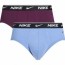  slip mutande Intimo UOMO Nike Underwear BRIEF 2 PACK Celeste Bordeaux cotone 1
