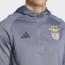  Benfica Adidas Felpa Allenamento Training Top Hoddie Grigio Mezza zip 2023 24 1