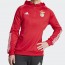  Benfica Adidas Felpa Allenamento Training Top Hoodie Rosso Mezza zip 2023 24 5