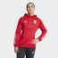  Benfica Adidas Felpa Allenamento Training Top Hoodie Rosso Mezza zip 2023 24 8