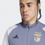  Benfica Adidas Giacca Tuta allenamento UOMO Grigio con TASCHE a ZIP 2023 24 1