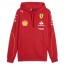  Scuderia Ferrari F1 Puma Felpa Cappuccio Hoodie UOMO Rosso 2024 Team 3