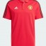  Manchester United Adidas Polo Maglia DNA UOMO Rosso Cotone 2023 24 3