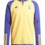  Real Madrid Adidas Felpa Allenamento Training Sweatshirt Giallo Mezza Zip 6